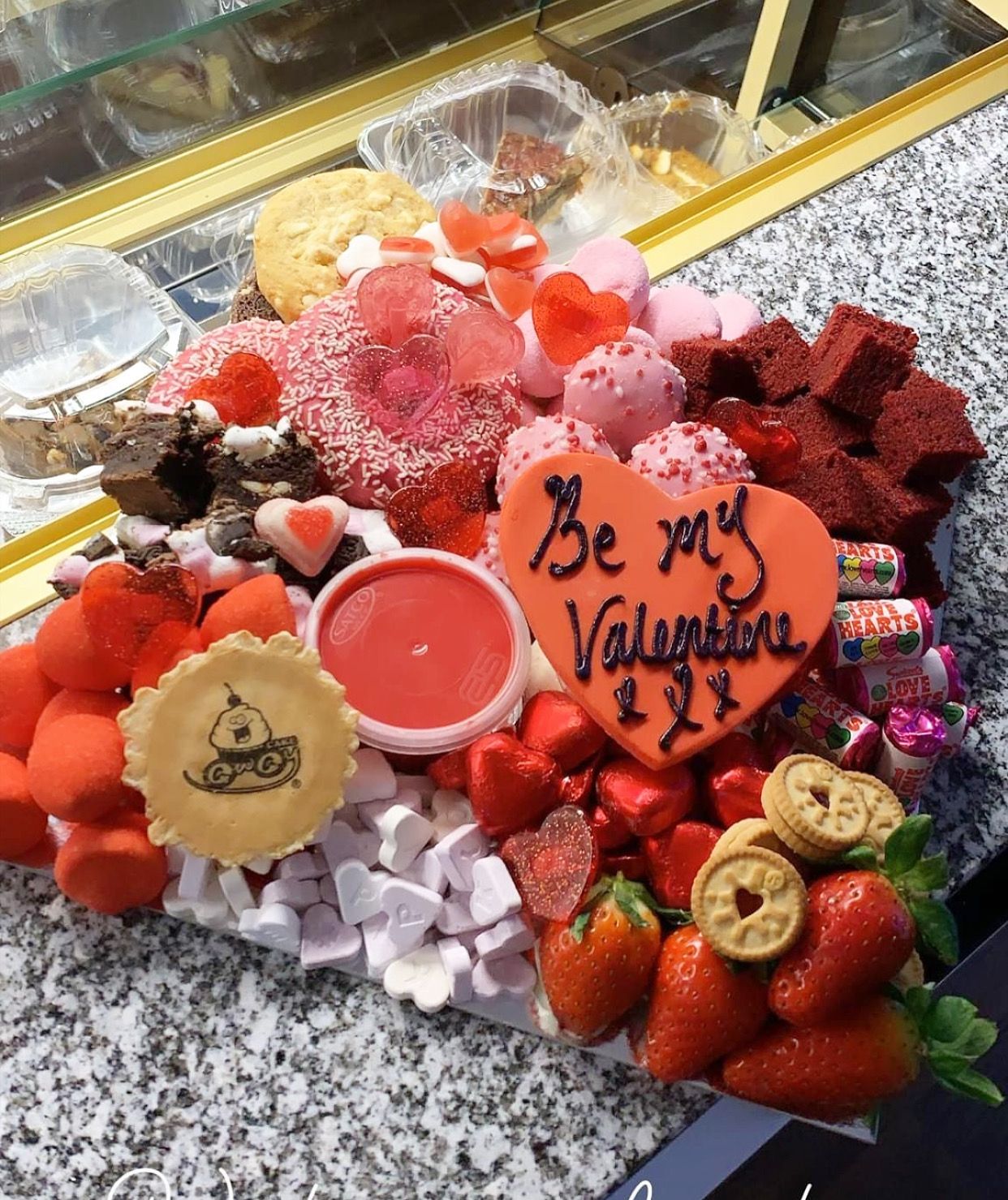 Valentines Fondue Platter