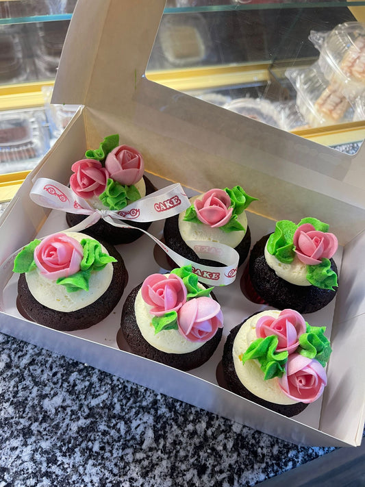 Valentines Cupcake Box Of 6