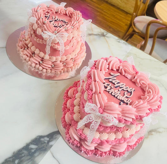 Vintage Heart Cake