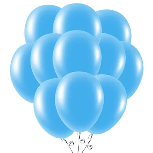 12" Baby Blue Latex Balloons 100pcs