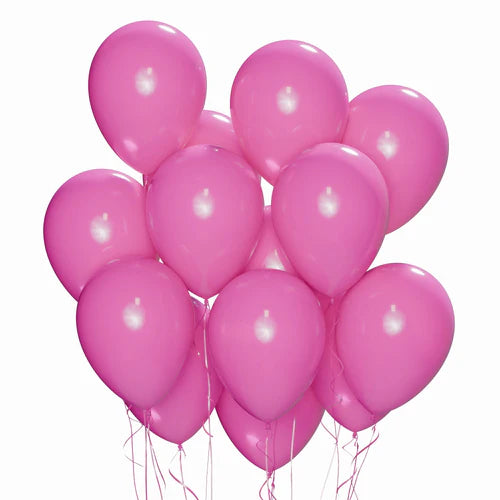 12" Candy Pink Latex Balloons 100pcs