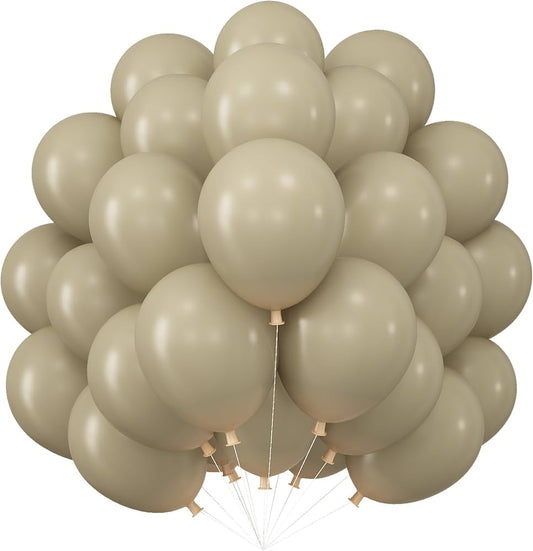 12" Ivory Latex Balloons 100pcs