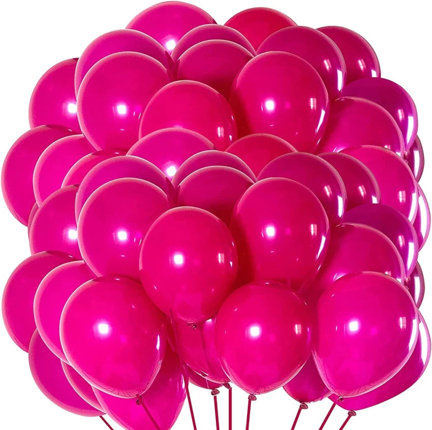 12" Magenta Latex Balloons 100pcs