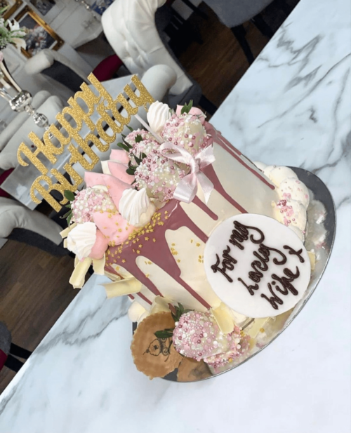 Pink Drip Dream Cake